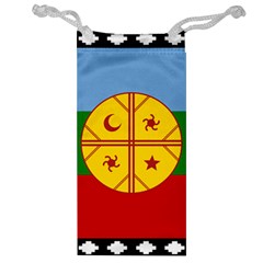 Flag Of The Mapuche People Jewelry Bag by abbeyz71