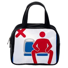 No Manspreading Sign Classic Handbags (one Side) by abbeyz71