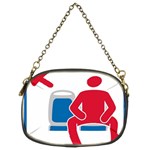 No Manspreading Sign Chain Purses (Two Sides)  Front