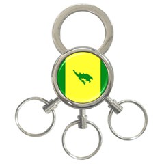 Flag Of Culebra 3-ring Key Chains by abbeyz71