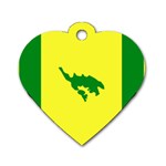 Flag of Culebra Dog Tag Heart (One Side) Front