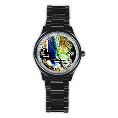 Alaska Industrial Landscape Stainless Steel Round Watch by bestdesignintheworld