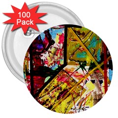 Absurd Theater In And Out 3  Buttons (100 pack) 