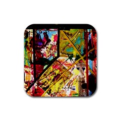 Absurd Theater In And Out Rubber Square Coaster (4 pack) 