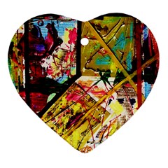 Absurd Theater In And Out Heart Ornament (two Sides) by bestdesignintheworld