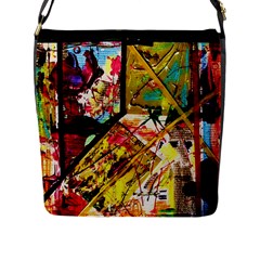 Absurd Theater In And Out Flap Messenger Bag (L) 