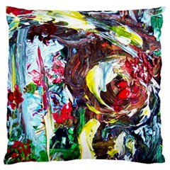 Eden Garden 12 Large Flano Cushion Case (two Sides) by bestdesignintheworld