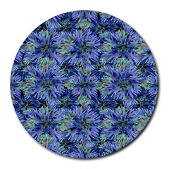 Modern Nature Print Pattern 7200 Round Mousepads by dflcprints