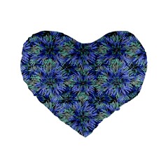 Modern Nature Print Pattern 7200 Standard 16  Premium Heart Shape Cushions by dflcprints