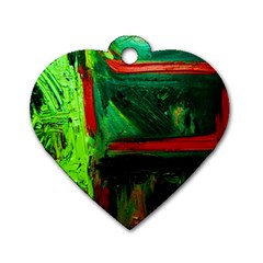 Abandoned Mine 4 Dog Tag Heart (two Sides)