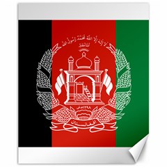 Flag Of Afghanistan Canvas 11  X 14   by abbeyz71