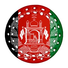 Flag Of Afghanistan Ornament (round Filigree) by abbeyz71