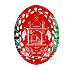 Flag Of Afghanistan Oval Filigree Ornament (two Sides) by abbeyz71