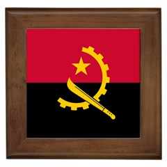 Flag Of Angola Framed Tiles by abbeyz71