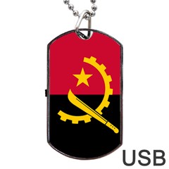 Flag Of Angola Dog Tag Usb Flash (two Sides) by abbeyz71