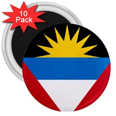 Flag Of Antigua & Barbuda 3  Magnets (10 Pack)  by abbeyz71