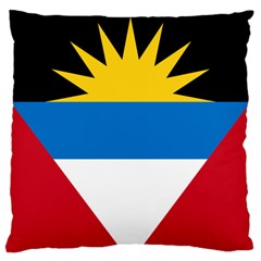 Flag Of Antigua & Barbuda Large Cushion Case (two Sides) by abbeyz71