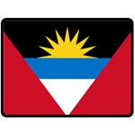 Flag of Antigua & Barbuda Double Sided Fleece Blanket (Large)  80 x60  Blanket Back