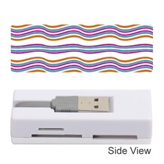 Colorful Wavy Stripes Pattern 7200 Memory Card Reader (stick)  by dflcprints