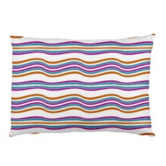 Colorful Wavy Stripes Pattern 7200 Pillow Case (two Sides) by dflcprints