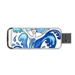 Abstract Colourful Comic Characters Portable USB Flash (One Side)