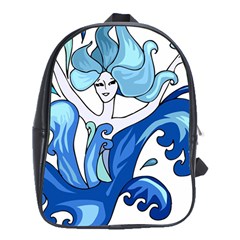 Abstract Colourful Comic Characters School Bag (XL)