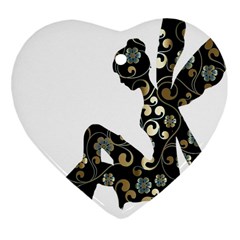 Fairy Fantasy Female Fictional Ornament (heart) by Simbadda