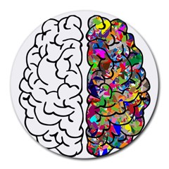 Brain Mind Anatomy Round Mousepads by Simbadda