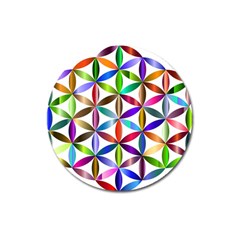 Flower Of Life Sacred Geometry Magnet 3  (round) by Simbadda