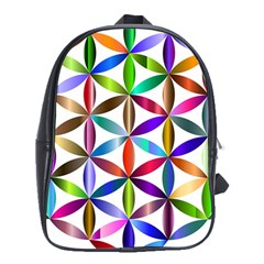 Flower Of Life Sacred Geometry School Bag (xl)