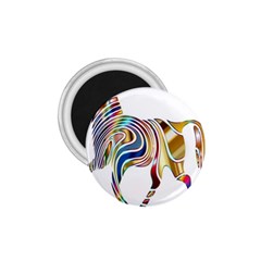 Horse Equine Psychedelic Abstract 1.75  Magnets