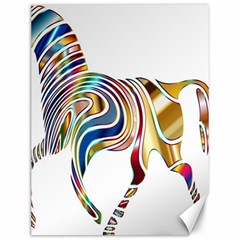 Horse Equine Psychedelic Abstract Canvas 12  x 16  