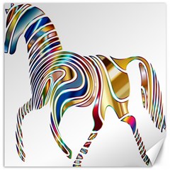 Horse Equine Psychedelic Abstract Canvas 20  x 20  