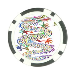 Dragon Asian Mythical Colorful Poker Chip Card Guard (10 Pack) by Simbadda