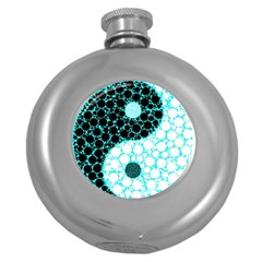 Yin Yang Eastern Asian Philosophy Round Hip Flask (5 Oz)