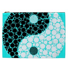 Yin Yang Eastern Asian Philosophy Cosmetic Bag (xxl)  by Simbadda