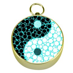 Yin Yang Eastern Asian Philosophy Gold Compasses