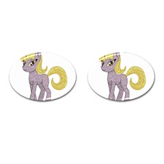 Unicorn Narwhal Mythical One Horned Cufflinks (oval)