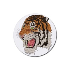 Tiger Tiger Png Lion Animal Rubber Coaster (round) 