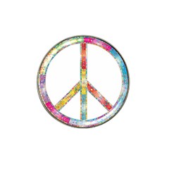 Flourish Decorative Peace Sign Hat Clip Ball Marker by Simbadda