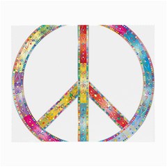 Flourish Decorative Peace Sign Small Glasses Cloth (2-Side)