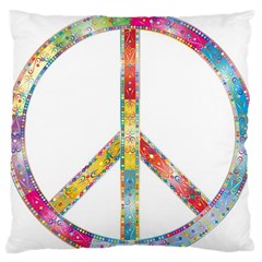 Flourish Decorative Peace Sign Standard Flano Cushion Case (Two Sides)