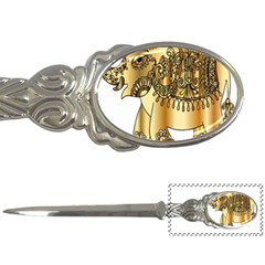 Gold Elephant Pachyderm Letter Openers by Simbadda