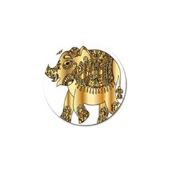 Gold Elephant Pachyderm Golf Ball Marker (10 Pack) by Simbadda