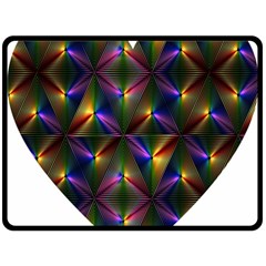 Heart Love Passion Abstract Art Fleece Blanket (large)  by Simbadda