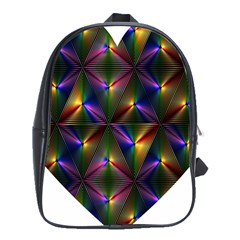 Heart Love Passion Abstract Art School Bag (xl)