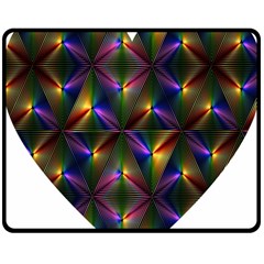 Heart Love Passion Abstract Art Double Sided Fleece Blanket (medium)  by Simbadda