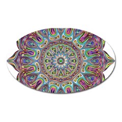 Mandala Decorative Ornamental Oval Magnet