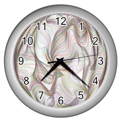 Abstract Geometric Line Art Wall Clocks (silver) 