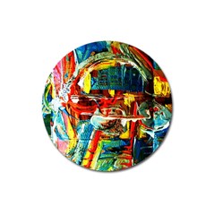 Red Aeroplane 1 Magnet 3  (round) by bestdesignintheworld